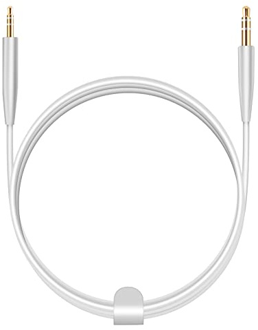 Laipuke Kopfhörer-Verlängerungskabel 2,5mm bis 3,5mm, Weiß | Kompatibel mit Bose QC45, QC35, QC25, Bose 700, JBL T500BT, T450BT, T600BTNC, AKG Y40, Y45, Y50