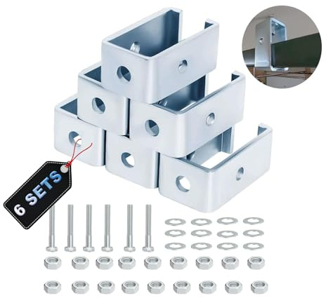 6 Pack Heavy-Duty 1-5/8 Strut Channel Trolley Track Hanger for UNISTRUT P1834-EG , 1200 LB Load Rated, Galvanized Steel Intermediate Support Bracket for Hoists & Boxing Sandbags