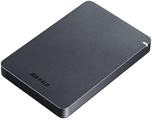 BUFFALO 1TB MiniStation PGF Portable External Hard Drive HDD Shock Resistant, USB 3.0 (3.2 Gen 1x1) for PC, Mac