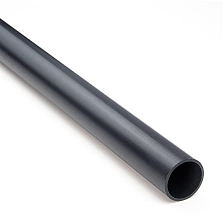 Baumaxxe PVC Rohr 16mm Außendurchmesser I 3/8 Zoll Kunststoffrohr 1m PN10 10 bar I Glatte Rohrenden zum Verkleben in Klebemuffen I Pool Teich Aquaristik Entwässerung Bewässerung I bm321
