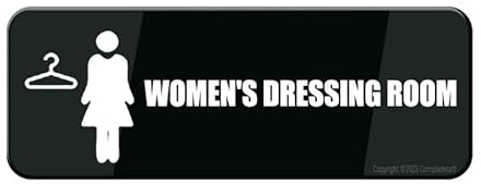 Sign For Door, Acrylic Plastic Gym Sign Women'S Dressing Room Sign Sign 3 X 9, Fade Resistance, Indoor/Outdoor Use
