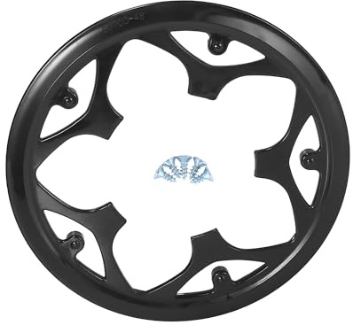 Partuto 1 Pc 9.5Cm Universal Bike Cranksets Protective Cover - Plastic Black