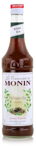 MONIN Sirup Weißer Tee 0,7 l | Weißer Tee Geschmack für Cocktails, Eistee, Limonaden und Desserts - glutenfrei und erfrischend