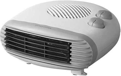 AMAJ Thermo Fan Heater with 2 Heat Settings and Overheat Protection | Portable and Lightweight | 800W & 2000W, White and Dark (Portable Fan Heater- 2000W), PPWL44001