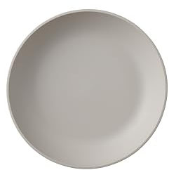 Mepal - Piatto Fondo Silueta - Lavabile in lavastoviglie e microonde - Piatti di plastica - Piatti da Cena - Servizio - 21 cm - Nordic white