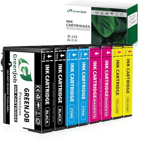 Greenjob Compatible 604XL Ink Cartridge Replacement for Epson 604 Ink Cartridges Multipack Compatible with Expression Home XP-2200 XP-2205 XP-3200 XP-3205 XP-4200 XP-4205 WF-2910 WF-2930 (8-Pack)