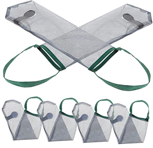 COLLBATH Paquet à Oignons en Filet Suspendus 12x38 Cm Paquet pour Fruits Et Légumes en Maille Respirante pour Gingembre Et Ail Lot De 6 Usage La Cuisine Et Conservation