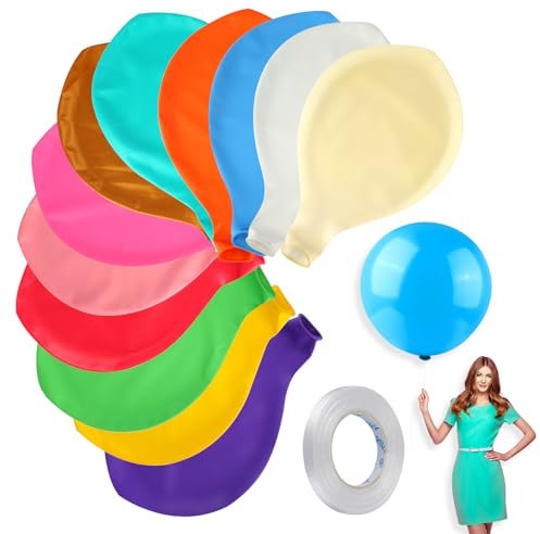 GHVACZS 12 Stück Luftballons Groß, 36 Zoll/90 cm Grosse Luftballons, Luftballon Groß mit 10m Ballonband, Riesen Luftballons Geeignet für Hochzeiten, Geburtstage, Partys