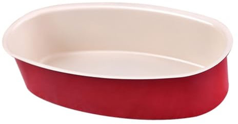 HOLIDYOYO Ovaler Backform Aus Kohlenstoffstahl Antihaftbeschichtet Brot Käsekuchenform Langlebiges Backutensil Für Diy Kuchen Und Brotbacken