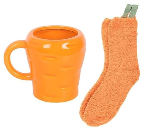 something different - Ensemble mug et chaussettes (Taille unique) (Orange)