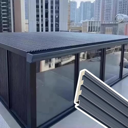 Lamiere per Copertura Tetti Pergolato per Veranda, Tegole per Tutte Le Stagioni, Lastre per Tetti in Metallo Ondulato con Riempimento in Policarbonato, Tegole di Ricambio/ Kit di Copertura del Colmo(1