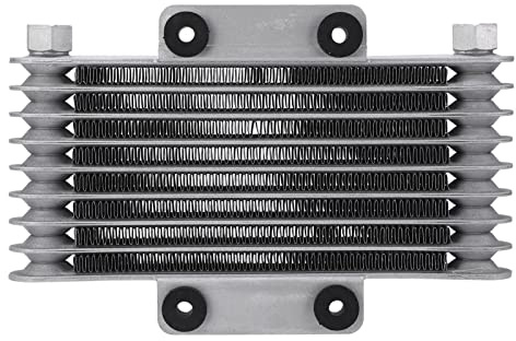 XTevu Oil Radiator, Motorcycle Cooler 8 Row, Compatible with GY6 125CC 250CC Motocross ATV, Engine Cooling System 125ml