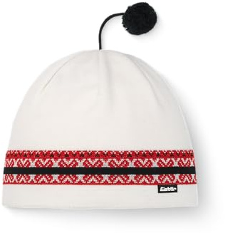 Eisbär Mütze Herren Hermann Weiß - Limited Edition Wintermütze Beanie | Wollmütze, Fleece Futter, schützt vor Kälte und Wind, Bommelmütze, Pudelmütze, Retro, Strickmütze, weich, warm, gefüttert