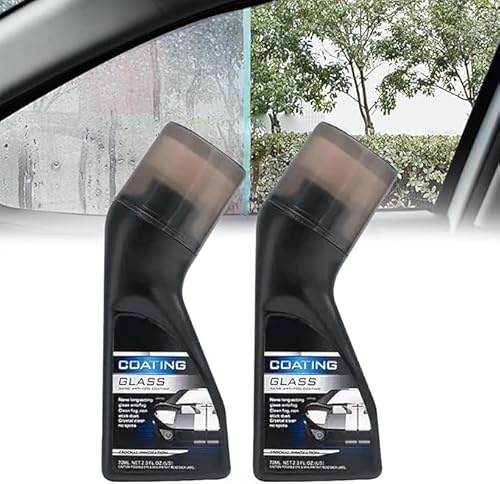 Autoscheibenreiniger, Glaspolierflüssigkeit, Autoglaspolierflüssigkeit, Hochglanz-Glasreiniger, für den Gebrauch zu Hause und im Auto. (70ml,3)