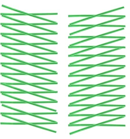 Healvian Attaches Torsadées Métalliques 10 CM Vertes – 1600 Pièces pour Paquet Alimentaires Emballages Pâtisserie Fermeture Paquet Cellophane et Bonbons Fil Métallique Solide Usage