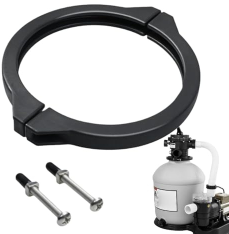 Qasuao Abrazadera para filtro de - Piezas de repuesto y accesorios de válvula de piscina | Piezas de repuesto para de filtro de spa,Para fuente de spa al aire libre estanque jardín patio