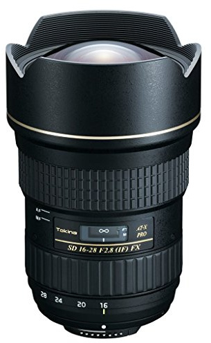 Tokina AT-X Pro FX 16-28 mm / f2.8 Wide-Angle Zoom Lens for Nikon with 2.8 Lens Speed Including Lens Hood