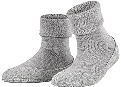FALKE Stoppersocken Cosyshoe W Hp Wolle rutschhemmende Noppen 1 Paar, Grau Light Grey 3400, 39-40