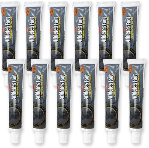 Natureplex Athlete’s Foot Cream, 1% Clotrimazole 1.25 oz (12 Pack) – Antifungal Treatment for Jock Itch, Foot Fungus, Ringworm, Fungal Skin, Armpit, Feet & Yeast Infection – Made in USA