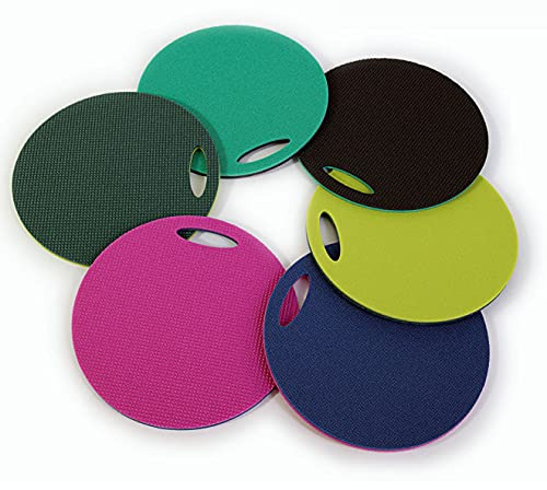 Set 6 x doppelte Schaumstoff Thermo Sitzkissen wasserdicht Sitzunterlage 350mm x 12mm Outdoorkissen mit Griff Bodenkissen Outdoor Indoor Schulen Kindergärten wasserdicht schmutzabweisend Stuhlkissen