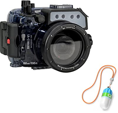 Sea frogs para RX100V RX100IV RX100III RX100II RX100 195ft / 60m Carcasa submarina