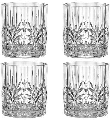 lakeland Crystal-Look Acrylic Tumbler x 4 395ml