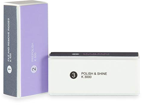 2 Stück - High-End Nagelglanz Feil- und Polierblock mit 4 Flächen