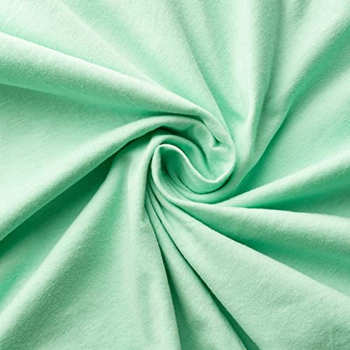 VelvetHome Premium Lenzuolo con Angoli Matrimoniale 160x200 cm Lenzuola Matrimoniali in 100% cotone con elastico di prima qualità Lenzuolo sotto con Angoli Matrimoniale 160 x 200 Menta