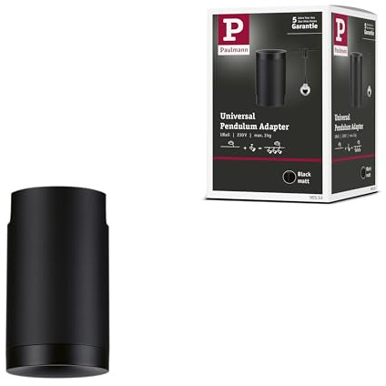 Paulmann 95553 Universal URail Pendant Adapter max. 100W 230V Black matt Rail System