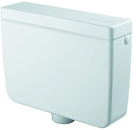 Negrari N1034RAM Cassetta WC a Zaino Pratika, in ABS Coibentata, capacità 9 Litri, Bianca