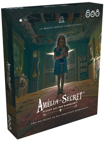 XD Production, Amelia’s Secret: Flucht aus der Dunkelheit, Familienspiel, Rätselspiel, 1-4 Spieler, Ab 12+ Jahren, 60+ Minuten, Deutsch