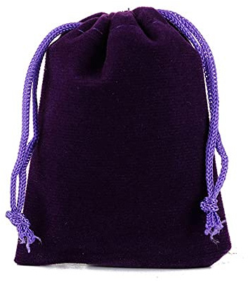Generic 6 Bolsas de Terciopelo Grandes 30 x 40 cm, Negro, Con Cordón, Portátil, Para Joyas y Regalos