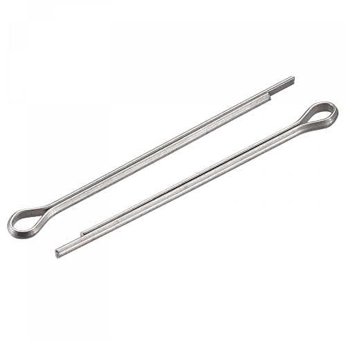 sourcing map Goupilles Fendues, 2mm x 40mm Acier Inox Clip Attache Raccord pour Automobile, Mécanique, Argenté, 30Pcs