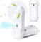 JYPS Mini Handheld Fan, Portable Hand Fan with Mist Spray, USB Powered Rechargeable Battery, 3 Speeds, Foldable Hand Held Fans Standing Up, Small Electric Pocket Fan for Women/Girls/Kids Travel