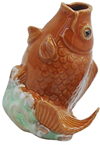Bocchetta Fontana Carpa in Ceramica per Decorazione Giardino
