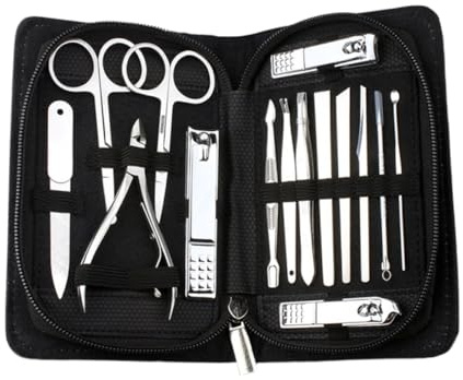 Ipetboom Cortaúñas de Acero Inoxidable Set Cortaúñas para Manicura de Uñas para Uso Casa