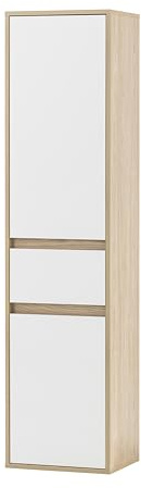 Schildmeyer Hochschrank Mali 152764, Eiche hell Dekor/mattweiß