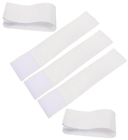 Toddmomy 5stücke Fußball Kapitänsbinde Weiß Elastisch Für Jugend Rugby Sport Team Ausrüstung Identifikation Verstellbar Arm Band Schweiß Handgelenksarmbänder