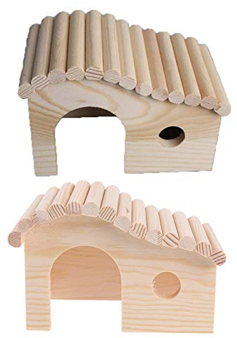 Cachette pratique en bois pour la maison pour explorer les jouets pour petits animaux de compagnie