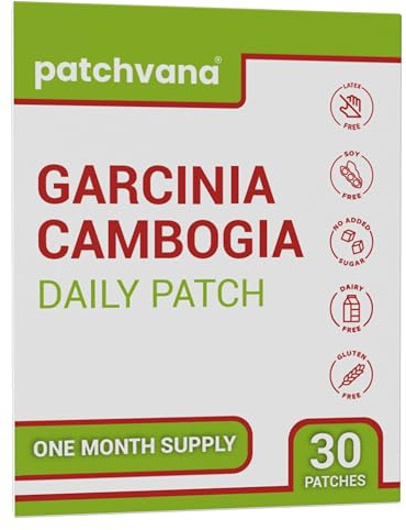 Patchvana Garcinia Cambogia Patch for Women & Men, 1 Month Supply, 30 Patches