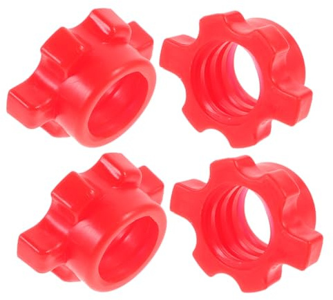 BESTonZON 4pcs Dumbbell Barbell Lock Collars with Pe Material for Home Gym Use, Featuring Easy Installation and Versatile Compatibility, Anti-slip Workout Barbell Clamps for Secure Weight