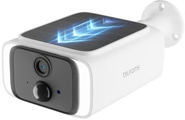 blurams 2K Telecamera WiFi Esterno Senza Fili Pannello Solare Integrato