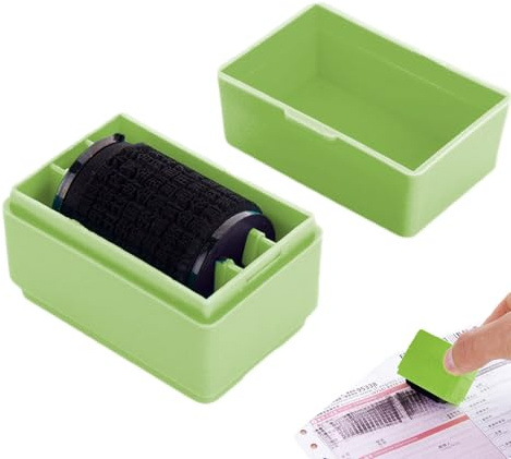 Privacy Protection Roller, Confidential Ink Stamper, Blackout Security Tool with Portable Feature, Identity Cover Roller for Mail Papers, Compact Privacy Guard with Modern Design, Home Office Use