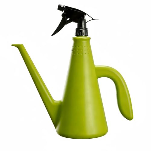 2-in-1 Gießkanne Zimmerpflanzen, Kleine Giesskanne Mit Sprühfunktion, 1L | Verstellbarem Sprühkopf,praktisch,leichtes Gewicht,Perfekt für die Pflanzenpflege im Haus Garten