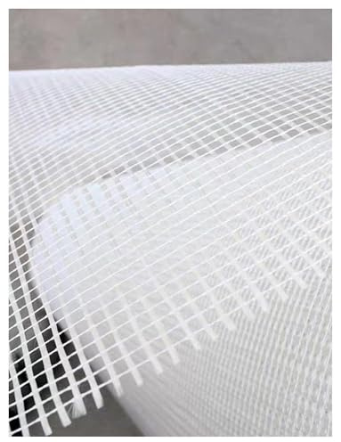 Fibreglass Reinforcing Mesh, Fiberglass Mesh Roll 1x50m for Wall Reinforcement, Concrete Repair and Strengthening