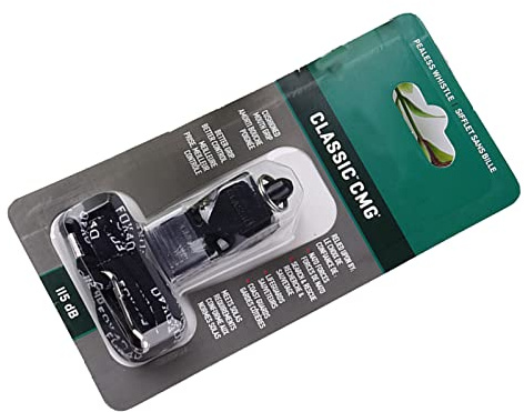 Keenso Sifflet de Sport Classique CMG avec Lanière, Sifflet d'Arbitre en ABS, 20 G, Décibel élevé, Coup Facile pour Entraîneur, Arbitre, Football, Basket-Ball, Examen, Entraînement, Survie