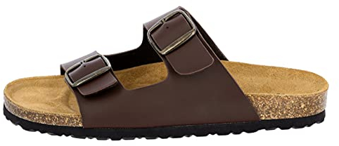 Lico Herren Bioline Man Pantoletten, Braun, 44 EU