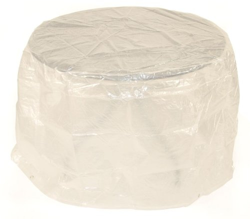 DEGAMO Schutzhülle für Gartentische 100cm Durchmesser, Material: PE transparent