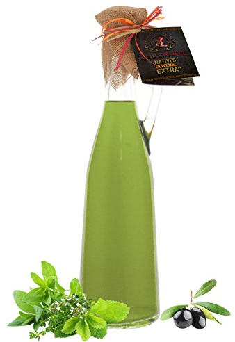 Kräuteröl, mediterranes Kräuter - Öl aus Nativem, Extra Vergin Olivenöl, Griechenland. Ungefiltert. Kaltgepresst. Traditionelle Herstellung im Familienbetrieb. AMPHORE ROMANA - Flasche 750ml.