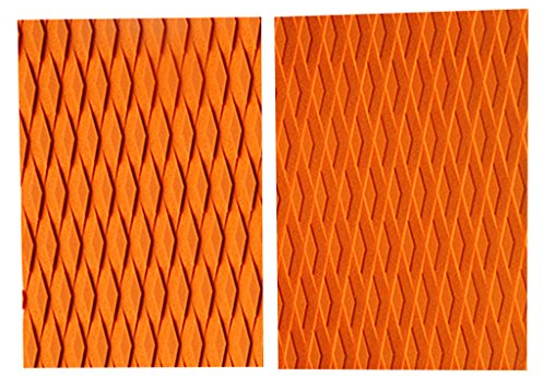 2 Teiliges Surfboard Traction Pad Rutschfestes Eva Deck Grip Tail Pad Universelle für, Paddleboard, Skimboard, Kiteboard Und Mehr F, Orange
